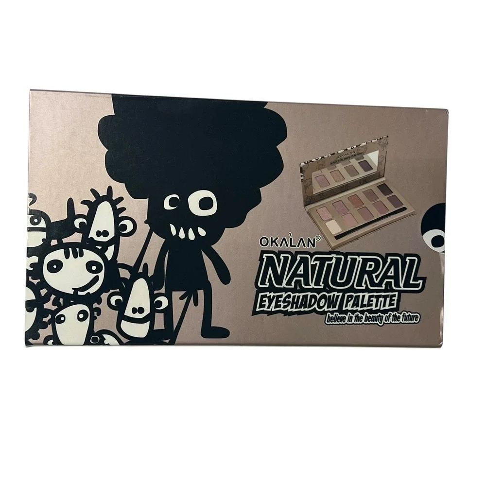 OKALAN Natural Eyeshadow Palette 10 Colors Makeup Kit with Applicator  ‎   B